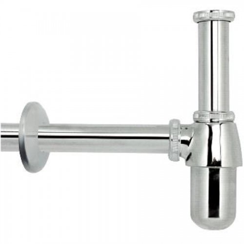 Sifone A Bottiglia Per Lavabo 1'1/4 X 32mm Metallo Cromato - Attacco 1 1/4"x32 mm. E Finitura Cromata - cod. 28812