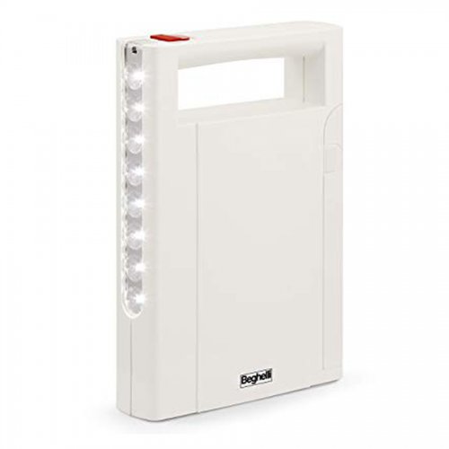 Lampada Portatile Led Beghelli Ricaricabile 3,6v Anti Black - Out (3310) - Batteria 3,6v - 0,75a, Luci 8 Led E Sviluppo 21lumen - cod. 26943