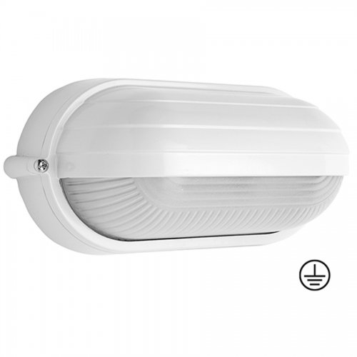 Plafoniera Giardino "palpebra Ovale Mini" Bianca Papillon - (ex 50147) - Colore Bianco E L. X P. X H. 21,5x11x10 Cm. - cod. 83819