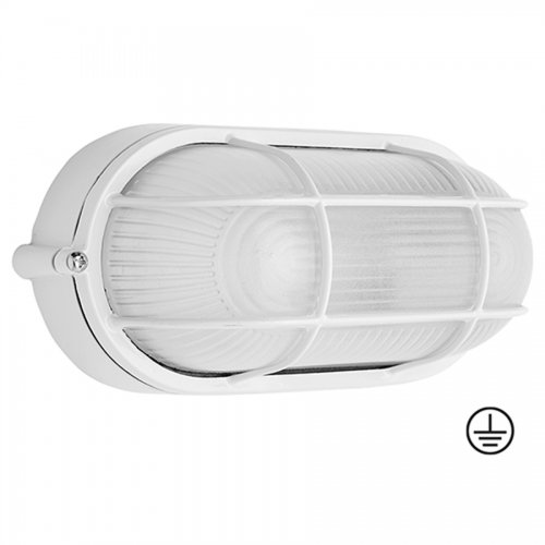 Plafoniera Giardino Ovale Bianca Papillon - Cf. Scatola (ex 50143) - Colore Bianco E L. X P. X H. 21,3x10,7x9,5 Cm. - cod. 83824