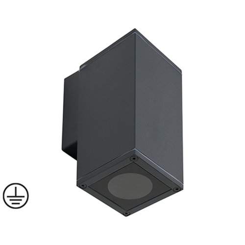 Applique Da Parete "glamour" Grigia Quadra Gu10 8x10,7cm - Papillon - Colore Grigio E L. X P. X H. 8x10,7x14,6 Cm. - cod. 83860