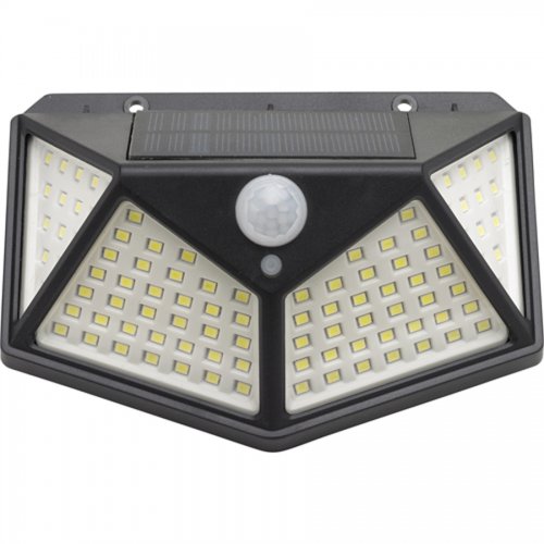 Lampada Solare 100led 270lumen C/sensore Crepuscolare Ip65 Maurer - Sviluppo 270 Lumen - cod. 60016