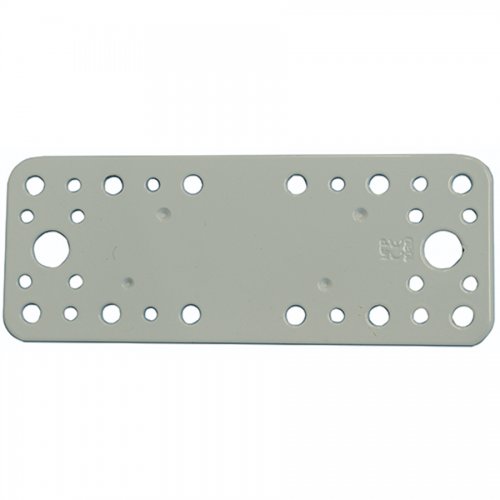 Piastra Per Travi Diritta 170x65mm Acciaio Bianco - 25 pz - Misura 170x65 mm. E Spessore 2,5 mm. - cod. 27152