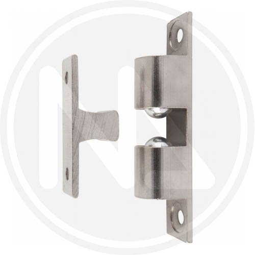 Cricchetto Due Sfere Ottone Nichelato 50mm - Misura 50 mm. - cod. 26284