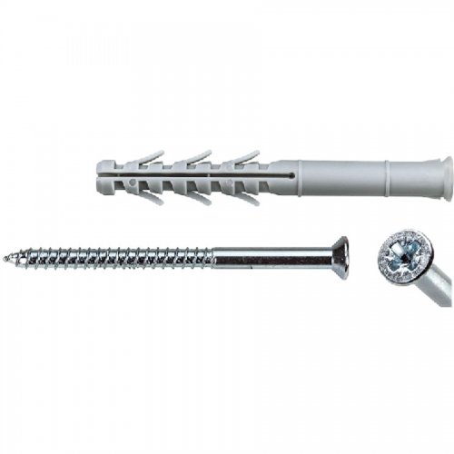 Tassello Nylon Maurer Plus Prolungato 10x140mm C/vite Torx 7x145 - 50 pz - Articolo MRSZ107 e  x L 10x140 mm. e Vite 7x145 mm. - cod. 82534