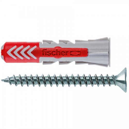 Tassello Nylon duopower S 8mm C/vite Fischer - 50 pz - Articolo - 537647 - - 8 mm. - cod. 21394