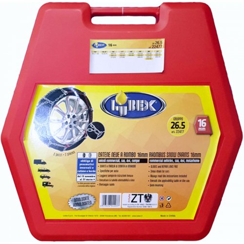 Catene Da Neve 16mm Per Suv E Furgoni Gr23 (o.norm) - Maglia 16 mm. E Gruppo 23 - cod. 22549