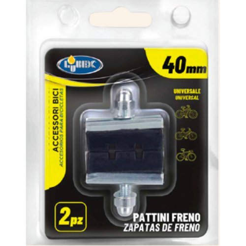 Pattini Freno X Bici C/vite E Dado "tradizionalie Cf2 pz - Lunghezza 40 mm. - cod. 97071