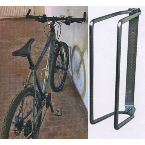 Porta Bicicletta A Parete Acciaio Zincato (316) - cod. 20752