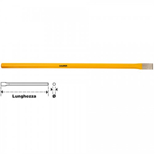 Scalpello Elettricista Taglio Riaf. Maurer 10x300mm - Misura 10x300 mm. - cod. 85686