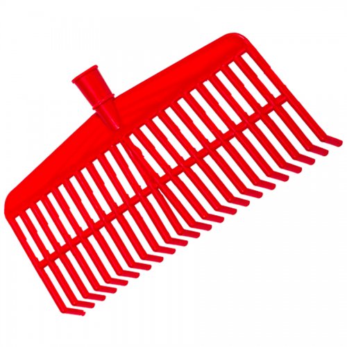 Scopa Raccolta Foglie E Nocciole 39cm Rosso - Denti 22 E Misura 36 Cm. - cod. 70546