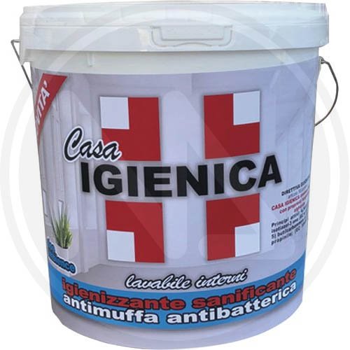Idropittura Lavabile Igienizzante Sanificante 4lt casa Igienica - Contenuto - 4 lt. - cod. 49956