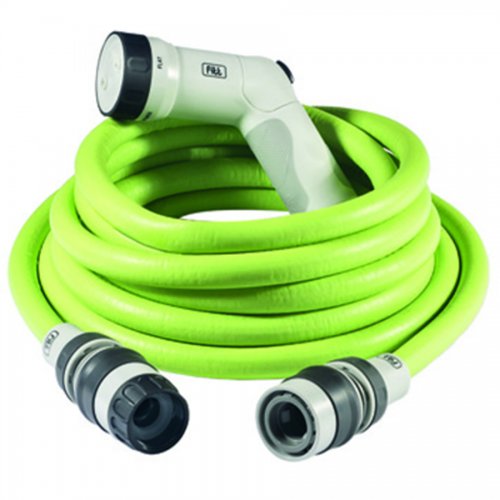 Tubo Innaffio 15mt 1/4" Estensibile Con Lancia " Ikon Lime" - X L. 1/4"x15 Mt. - cod. 70579