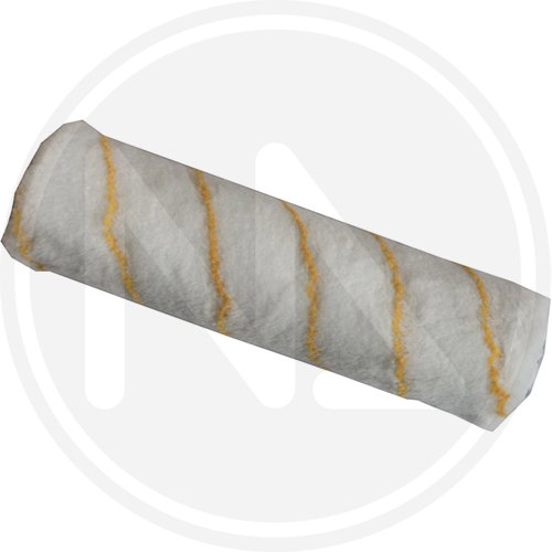 Rullo Ricambio In Poliammide Pelo Corto Linea Gialla 23cm - Maurer Plus - Misura 23 cm. e Confezione 10 pz. e Altezza pelo 12 mm. - cod. 81108