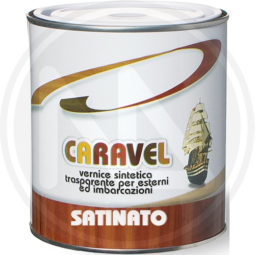Vernice Caravel 0,375 Trasparente Satinato - Colore Trasparente e Contenuto 375 ml. - cod. 49327