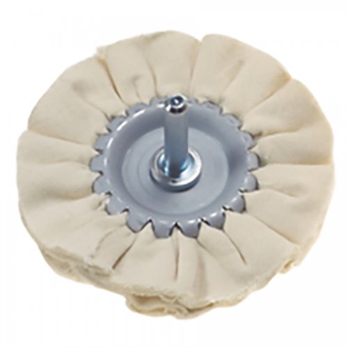 Ruota Tessuto Per Lucidare 80mm X Trapano "pg 339.30" - Articolo 339.30, 80 mm. E Gambo 6 mm. - cod. 46696