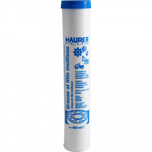 Grasso Al Litio Multiuso Maurer Plus 650ml 58x300mm Cartuccia - Contenuto 650 Ml. - cod. 51723