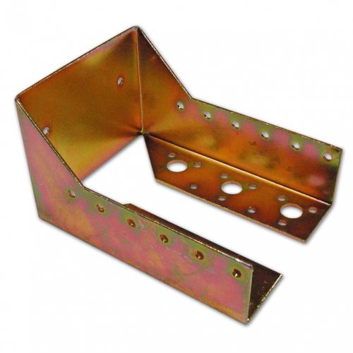 Supporto Per Travi Chiuso 70x 69mm Zinco+ - 10 pz - Misura - 70x69 mm. - Spessore - 2 mm. - cod. 10296