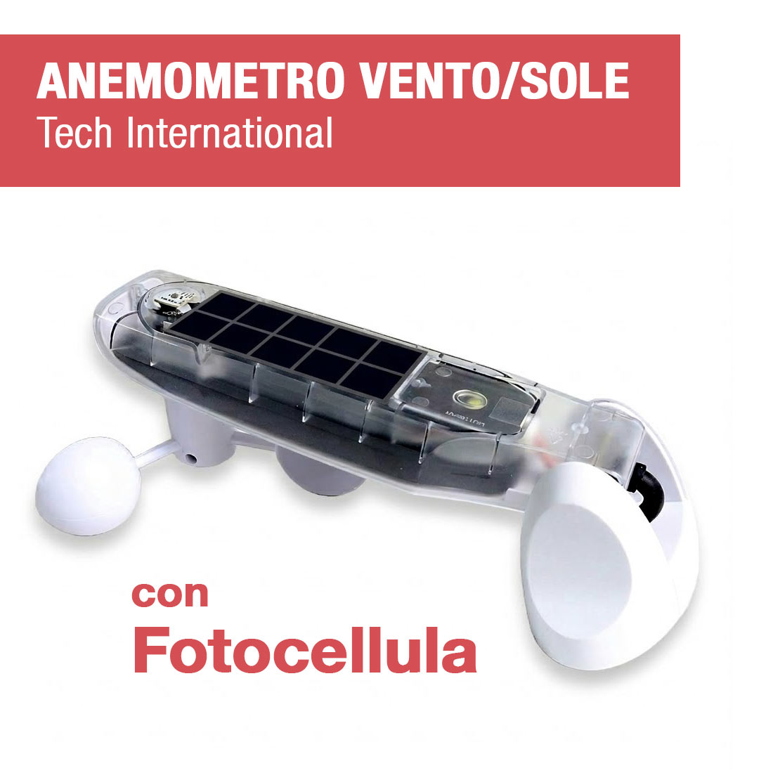 Anemometro Vento/Sole via Radio con fotocellula