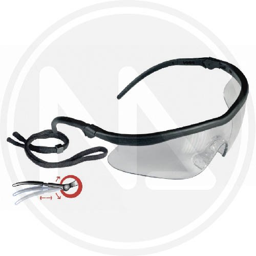 Occhiali Protettivi C/stang. Incl. Ambra Maurer Plus - Cf. In Blister - Lenti Giallo ambra - cod. 89047