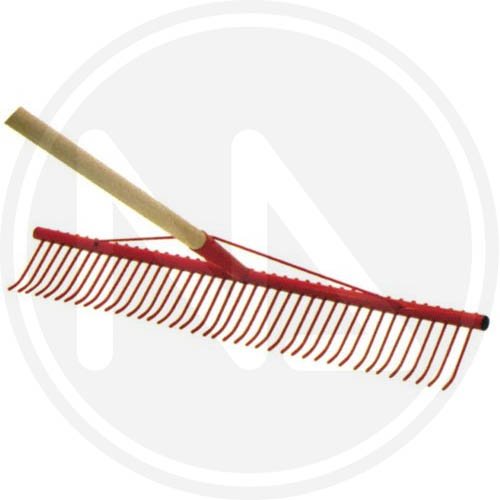 Rastrello Con Manico Per Erba 34d. Acciaio 60cm - Denti 34 E Misura 600 mm. - cod. 50749