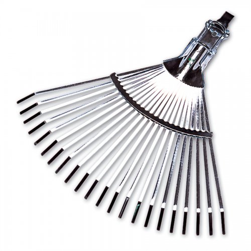 Scopa Giardino Registrabile Senza Manico Con Morsetto Papillon - Denti 22 - cod. 83595