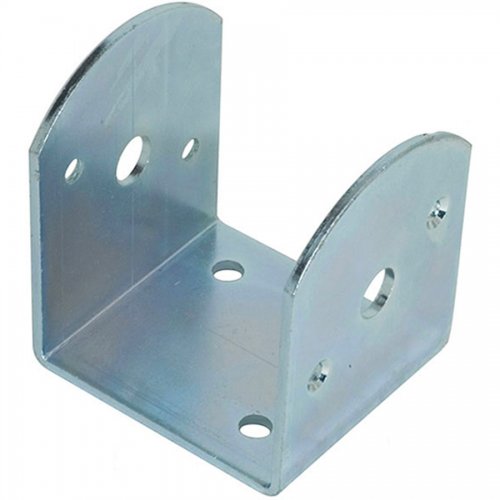 Staffa Per Travi 100x100mm H105mm Zincato Bianco - Misura - 100x105x100 mm. - Spessore - 3 mm. - cod. 10164