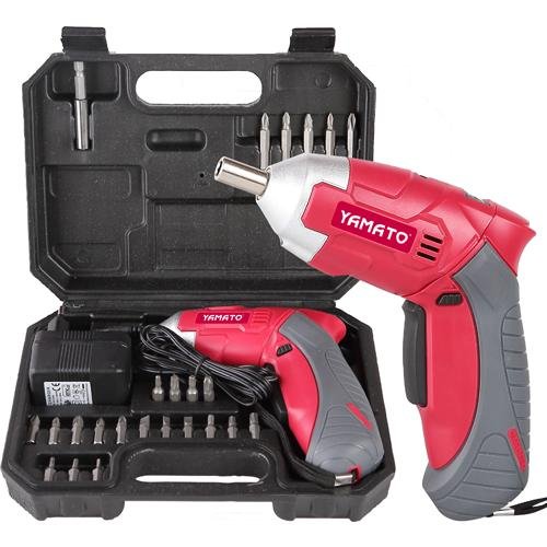 Avvitatore Batt. Litio Yamato "cs 36nk"-cf Valig. 24 Bit(ex93238) - (s) - Tensione 3,6 Volt e Velocit max 180 rpm e Attacco 1/4" - cod. 97209