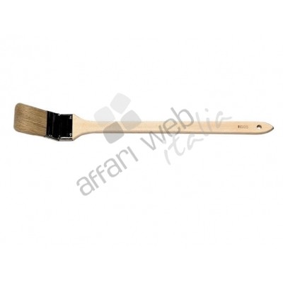 Pennello Piatto 25.5 Cm Con Manico In Legno Setole Morbide Pittura Vernice 90207