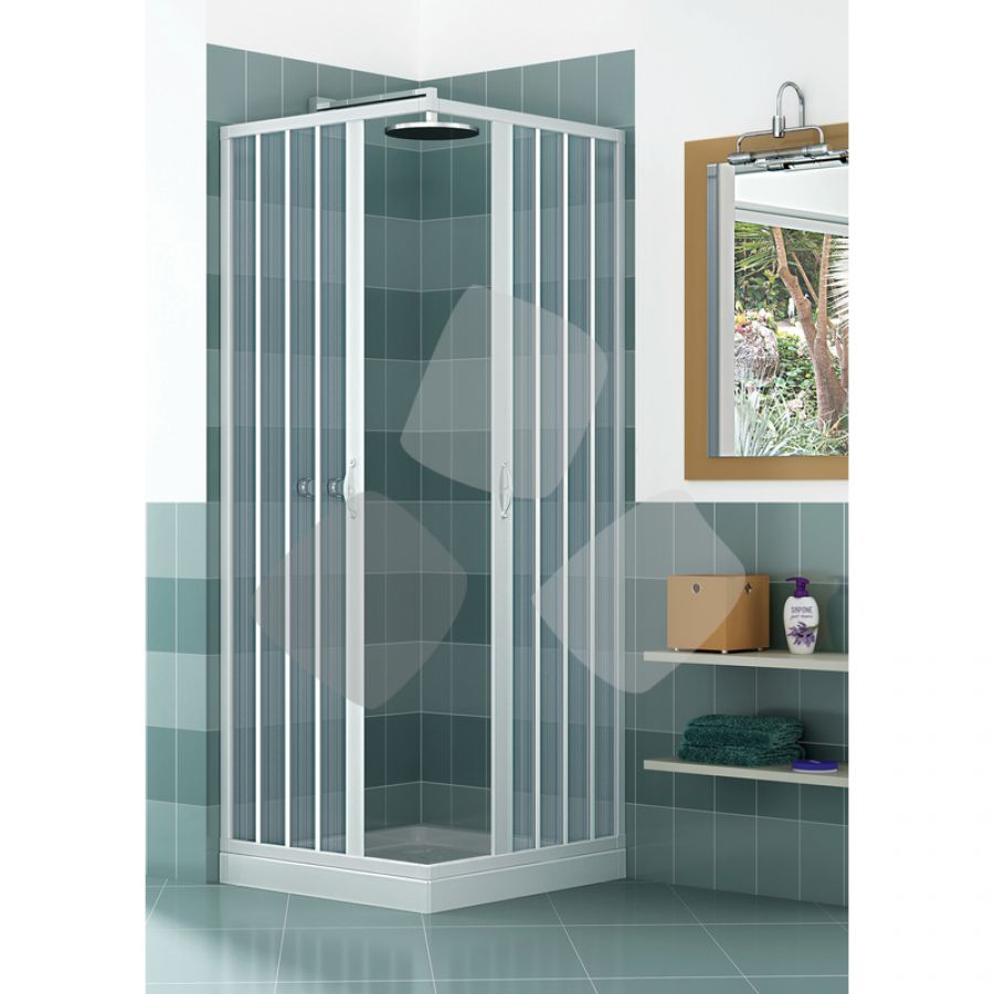 box doccia economico universale in pvc a 2 lati scorrevole a soffietto